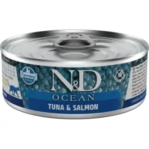 N&D OCEAN Yetişkin Kedi Konservesi Ton Balığı-Somon-70 GR